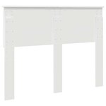 vidaXL Tête de lit avec tête de lit Blanc 120 cm Bois d'ingénierie
