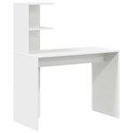 vidaXL Bureau 2 Pièces Blanc