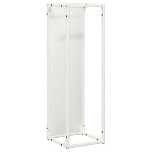 vidaXL Portant de bois chauffage blanc 25x25x80 cm