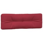 vidaXL Coussins de palette lot de 3 rouge bordeaux tissu