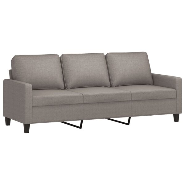 vidaXL Canapé à 3 places Taupe 180 cm Tissu