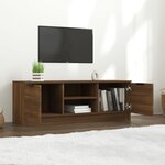 vidaXL Meuble TV Chêne marron 102x35x36 5 cm Bois d'ingénierie