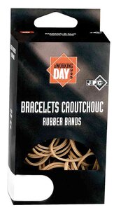 Bracelets caoutchouc Elastique180 x 1,8 mm Etui 100 g JPC