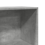 vidaXL Bibliothèque gris béton 40x30x114 cm bois d'ingénierie