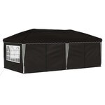 vidaXL Tente de fête pop-up 575 x 288 x 245 cm Noir