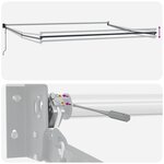 vidaXL Auvent Rétractable 500 × 300 cm Tissu  Métal
