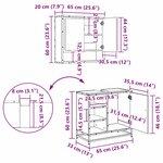 vidaXL Ensemble de mobilier de salle de bain 2 Pièces Chêne artisanal