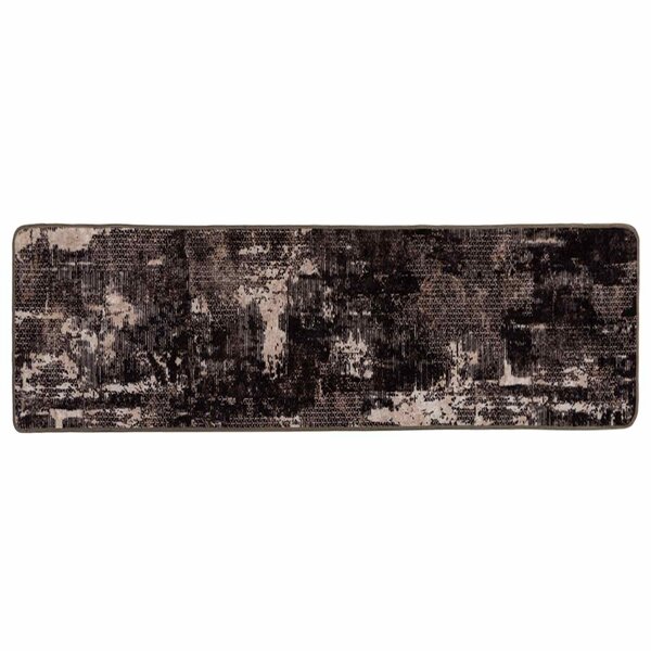 vidaXL Coureur de Tapis MARSA Noir 80 x 250 cm Polyester et PVC
