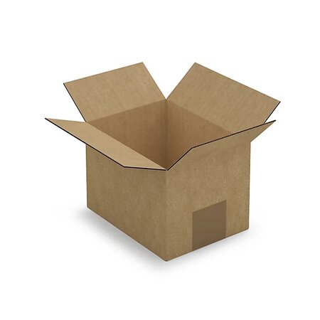 Caisse carton brune simple cannelure raja 16x12x11 cm (lot de 25)