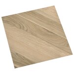 vidaXL Dalles de plancher autoadhésives 55 Pièces PVC 5 11 m² marron rayé