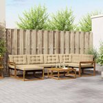 vidaXL Ensemble de canapés d'extérieur 19 Pièces Naturel et Beige