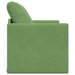 vidaXL Canapé-lit avec coussin Vert clair 122 x 70 x 60 cm Velours