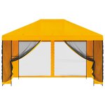 vidaXL Abri de jardin avec parois 4 × 3 m Jaune Polyester et Acier