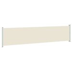 vidaXL Auvent latéral rétractable de patio 140x600 cm Crème