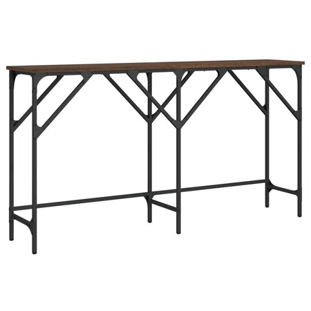 vidaXL Table console chêne marron 140x29x75 cm bois d'ingénierie