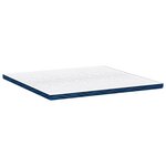 vidaXL Surmatelas Blanc 200 x 200 cm Tissu jacquard