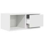 vidaXL Meuble TV blanc 60x31x25 5 cm bois d'ingénierie