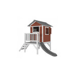 AXI Beach Lodge XL Maisonnette Scetinavian rouge Toboggan Gris