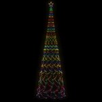 vidaXL Arbre de Noël cône 3000 LED Colorées 230x800 cm