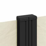 vidaXL Auvent latéral rétractable crème 100x600 cm
