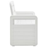 vidaXL Banc de rangement de jardin 132 5 cm Plastique Blanc