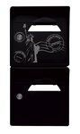 Pack de 2 boîtes aux lettres 1 porte - "New York" - "Noir intense"