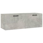 vidaXL Armoire murale Gris béton 100x36 5x35 cm Bois d'ingénierie
