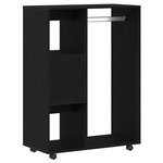 vidaXL Armoire en chêne noir 80x40x110 cm Bois d'ingénierie