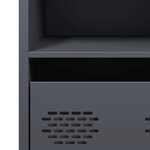 vidaXL Buffet anthracite 68x39x73 5 cm acier laminé à froid