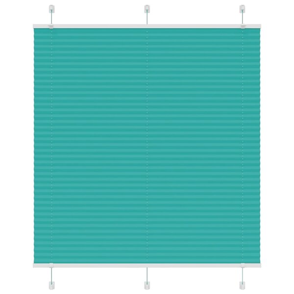 vidaXL Store plissé vert pétrole 120x100cm largeur du tissu 119 4cm