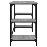 vidaXL Bureau sonoma gris 140x50x75 cm métal et bois d'ingénierie