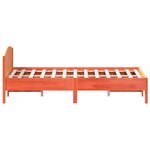 vidaXL Cadre de lit sans matelas cire marron 150x200cm bois pin massif