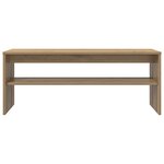 vidaXL Meuble TV Chêne artisanal 100 x 35 x 40 cm Bois d'ingénierie