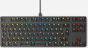 Base de clavier mécanique Glorious PC Gaming Race GMMK TKL ISO - 88 touches RGB (Noir)