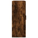 vidaXL Armoire murale chêne fumé 69 5x34x90 cm