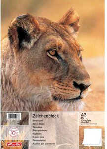 Bloc de dessin  format A3  100 g/m2  25 feuilles HERLITZ