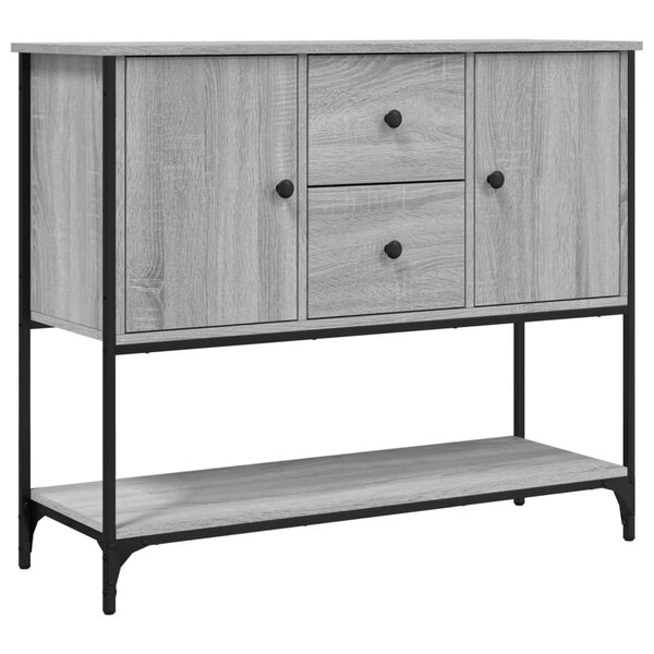 vidaXL Buffet sonoma gris 100x36x85 cm bois d'ingénierie