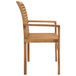 Vidaxl banc de jardin avec coussin beige 112 cm bois de teck massif