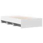 vidaXL Cadre de lit sans matelas blanc 90x200 cm bois d'ingénierie