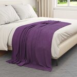 vidaXL Jeté Violet 170 x 130 cm Toison