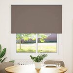 vidaXL Store enrouleur occultant café 125x150cm largeur du tissu