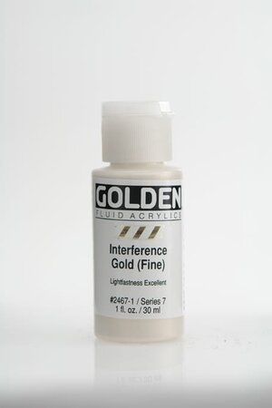 Peinture Acrylic FLUIDS Golden VII 30ml Interference Or fin