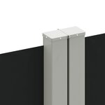 vidaXL Auvent latéral rétractable Noir 140x1200 cm