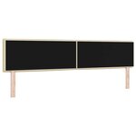 vidaXL Tête de lit Hauteur réglable Manuel Crème 200 cm tissu