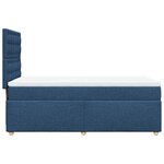 vidaXL Sommier à lattes de lit avec matelas Bleu 100x200 cm Tissu