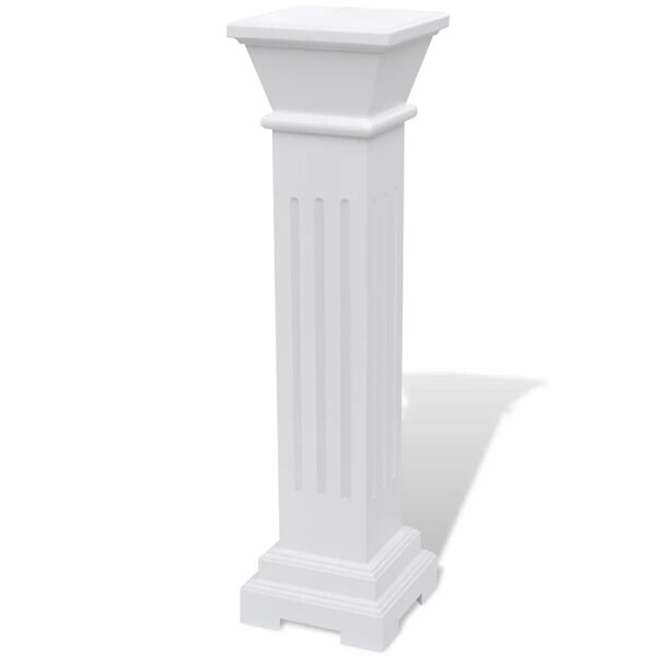 vidaXL Support pilier classique carré pour plantes MDF