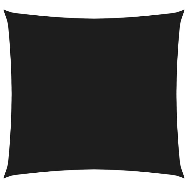 vidaXL Voile de parasol tissu oxford carré 3x3 m noir