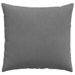 vidaXL Coussins de canapé 2 Pièces Gris foncé 45 x 45 cm tissu