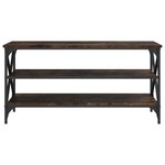 vidaXL Meuble TV Chêne fumé 100x40x50 cm Bois d'ingénierie