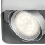 Philips myliving plafonnier led cubique "afzelia" 4 5 w argenté